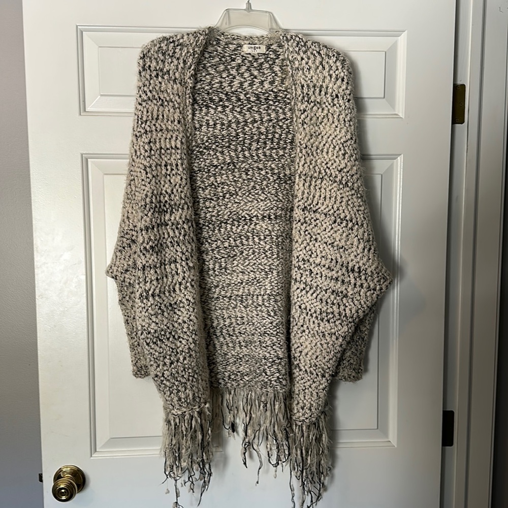 Black and white cardigan